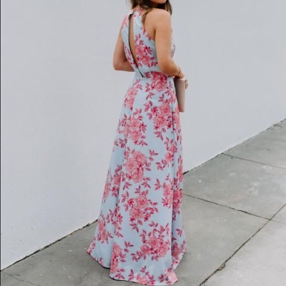NWT Vici Change Of Heart Satin Floral Maxi Dress - Picture 2 of 13